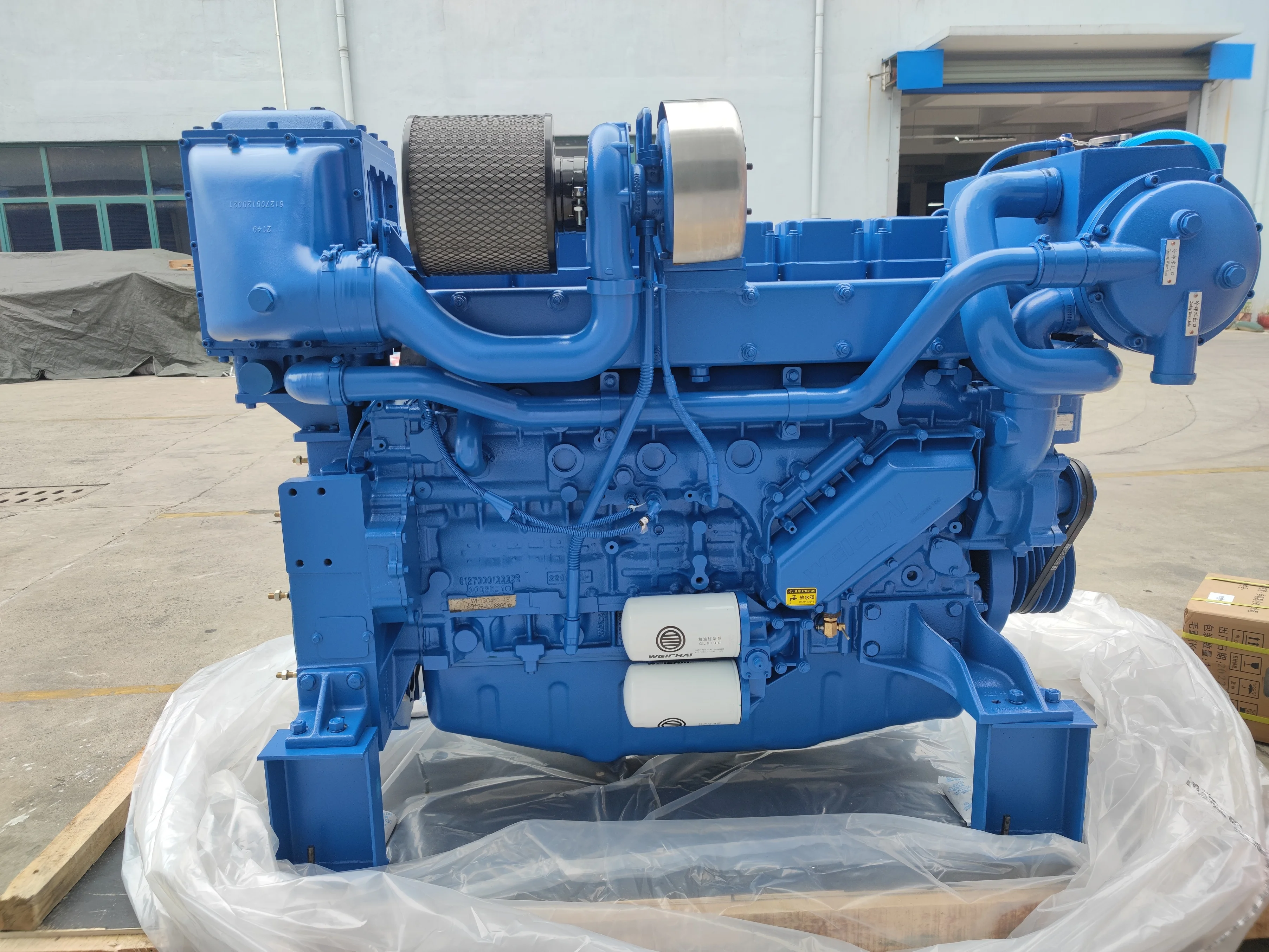 Weichai WP13 Serie 6 Cilindri 1800 giri/min 500 CV Motore marino WP13C550-18 Motore diesel per nave