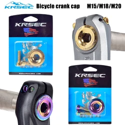 KRSEC Mountain Bike Crank Cover M18/M20 Cap Mtb Screw Connecting Rod Bolt Hollowtech Integrated Crank Set Shimano