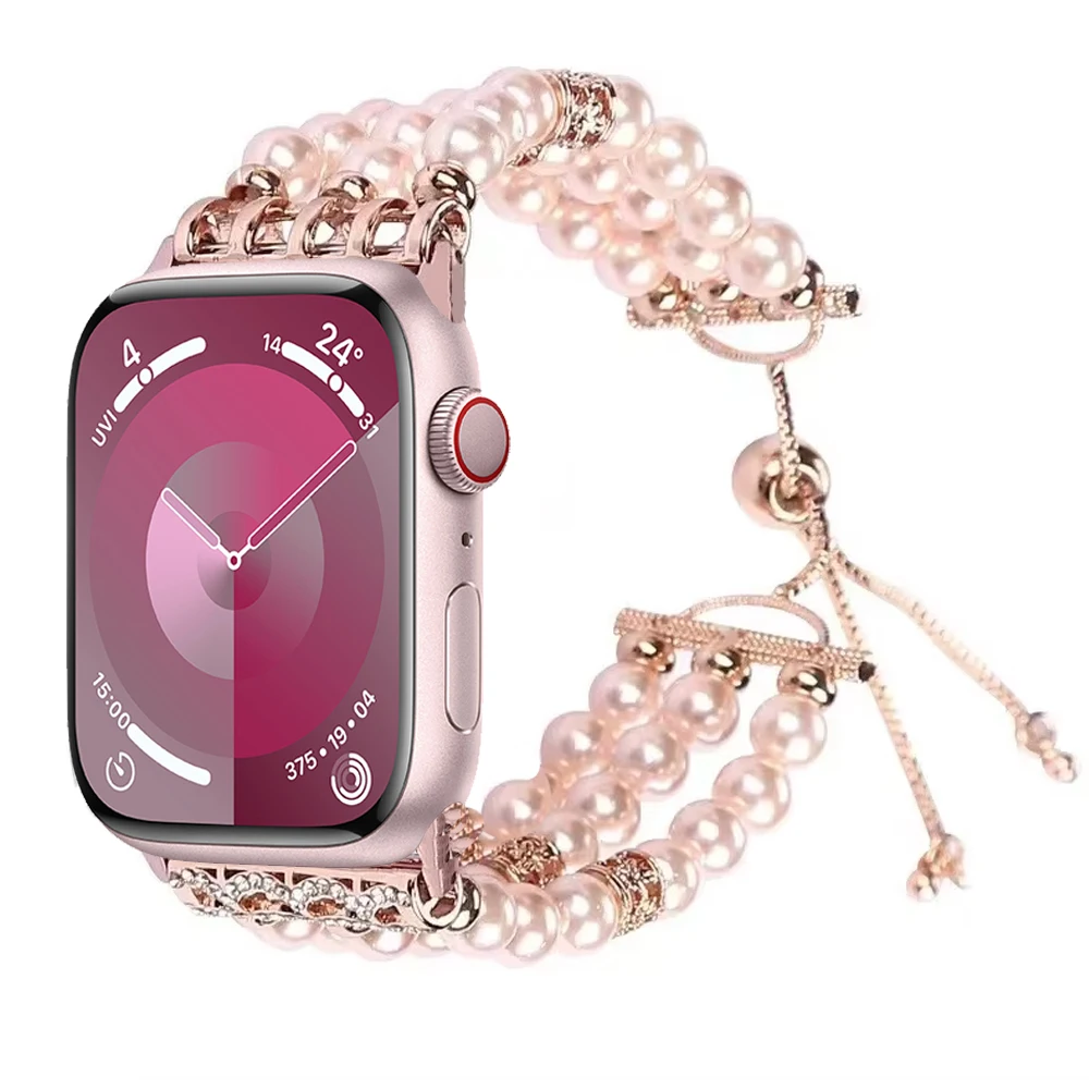 

Jewelry watch strap For Apple watch Ultra 2 49mm bracelet wristband For iWatch 9 8 7 45mm 41mm 6 5 4 SE 44mm 40mm 10 46mm 42mm