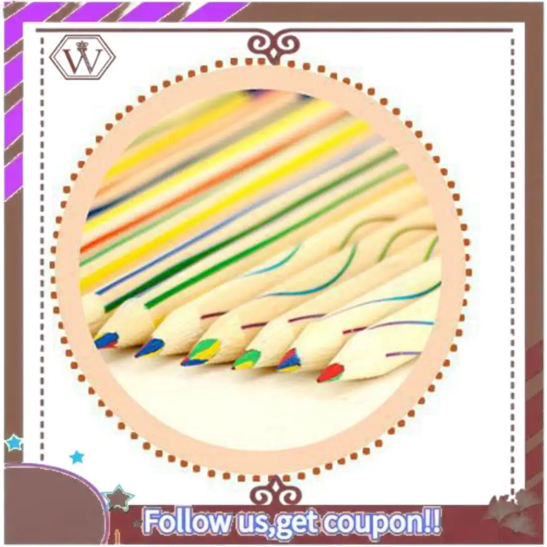 

Latest 50Pcs Rainbow Color Pencil 4 In 1 Colored Pencils For Drawing Painting Stationery