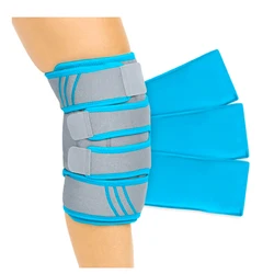 Reusable Knee Gel Ice Pack Hot Cold Compression Therapy Knee Ice Pack Wrap for Injuries Pain Relief Knee Surgery Sprain Swelling