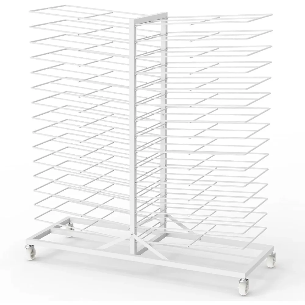 

JH-Mech Durable Material Metal Color Coating Picture Album Display Rack 25 Layer Painting Drying Rack