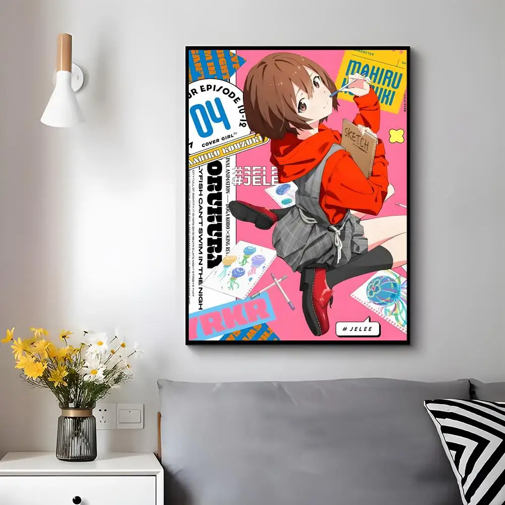 Coming Of Age Anime J-jellyfish Can't Swim in the Night Poster Modern Luxury Wall Poster Home Decor Space Enhancer