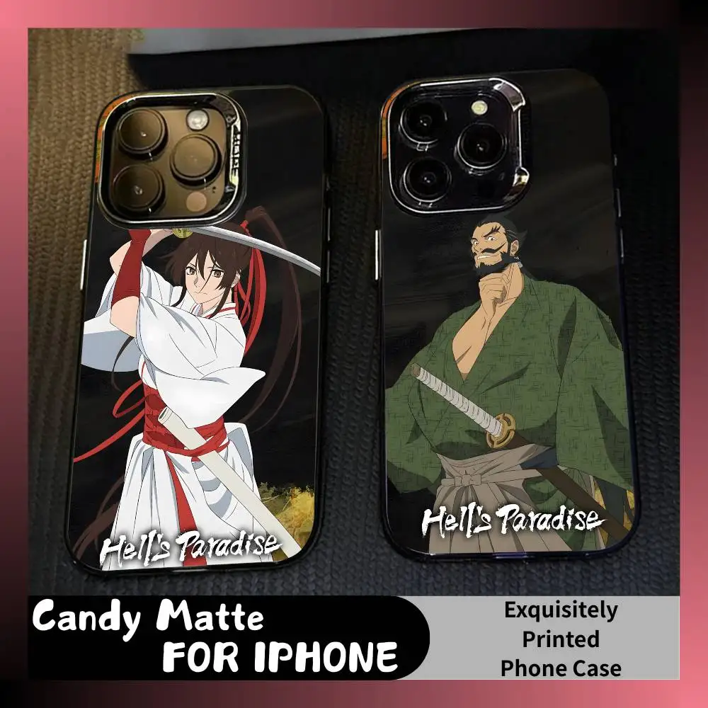 

Y-Yamada Asaemon Family Phone Case For iPhone 16 17 15 14 12 13 Pro Max Black Candy Matte Shockproof Cover