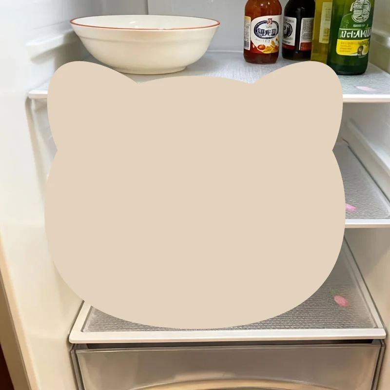 4Pcs Anti Slip Drawer Liner With Tulip Pattern Waterproof EVA Fridge Pad Anti Oil Kitchen Placemat For Home Supply For Daily Us