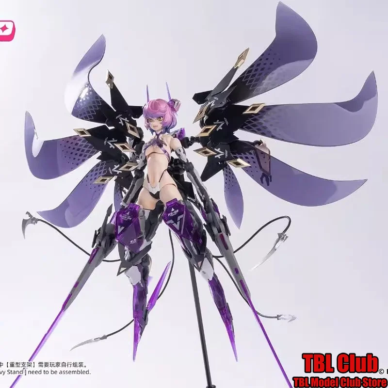 

In Stock Original ECRS-02 1/10 Scale Mech Rosa Plan Star Flower Black Iris 9-inch Full Set Action Figure Female Soldier Toys