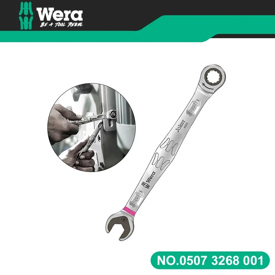 

Genuine Wera 05073268001 Joker Ratchet Combination Wrench 1 PCS Multi Purpose Doublehead Plum Blossom Laborsaving Spanner