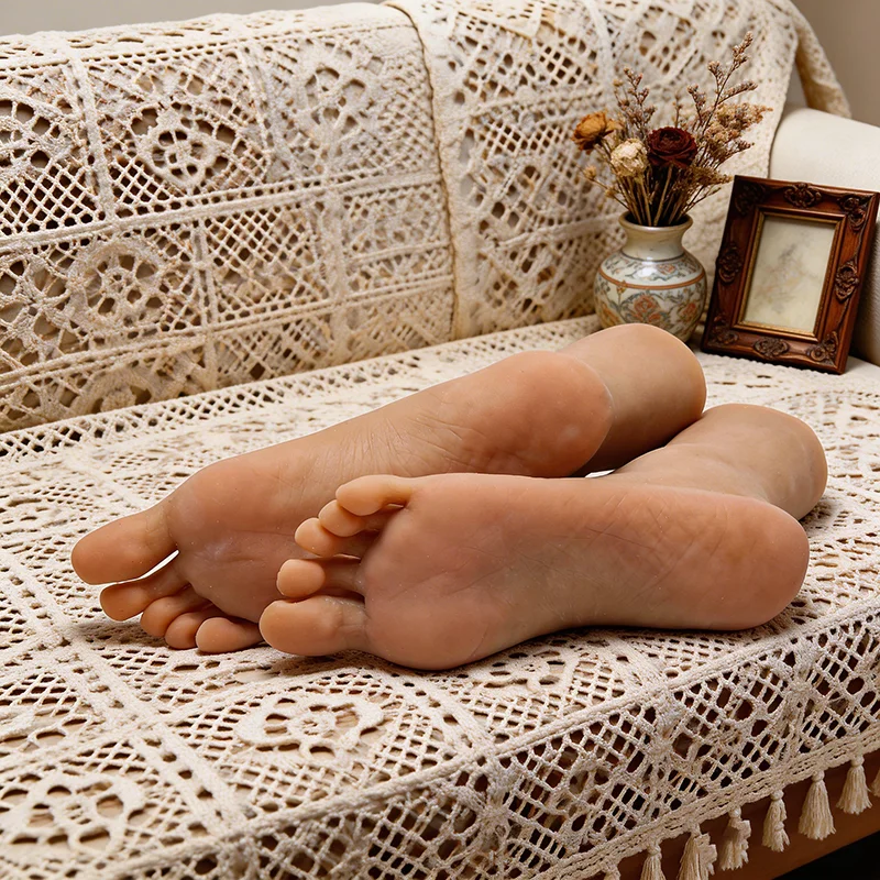 Lifelike Mannequin Female Foot Model TPE 3810 Fake Nail Practice Feet Medical Massage Jewelry Shoes Display Salon Art