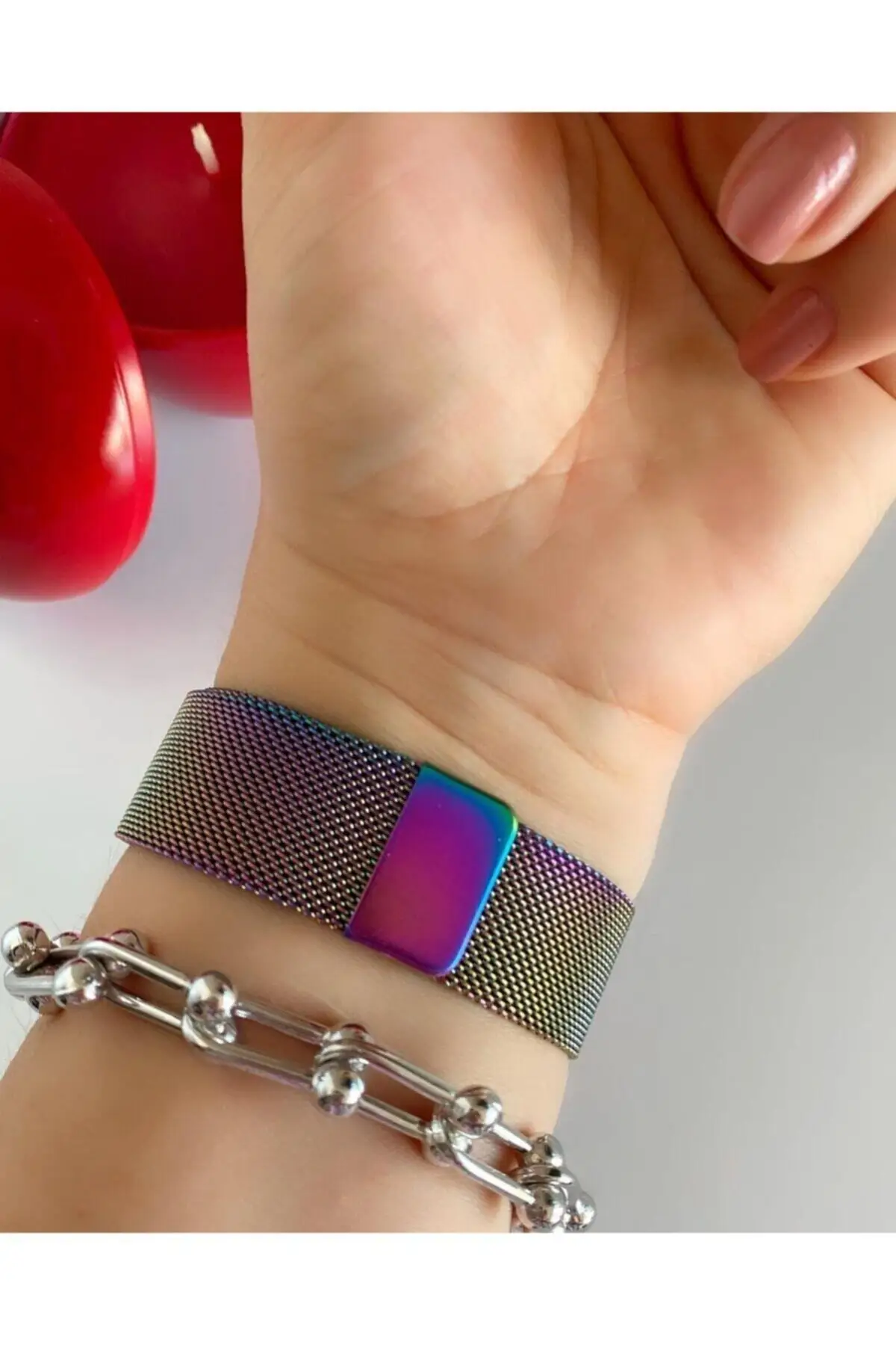 Magnet Cord Sleeve "Double Clock"/ "Dear", "school