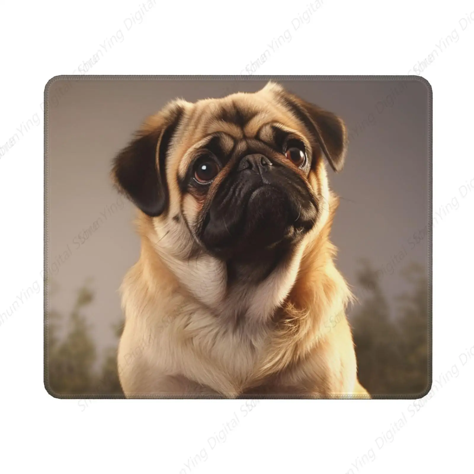 

Cute Puppy Mouse Pad Gift Non Slip Rubber Durable And Washable Computer Keyboard Pad Desktop Protective Pad 18*22cm