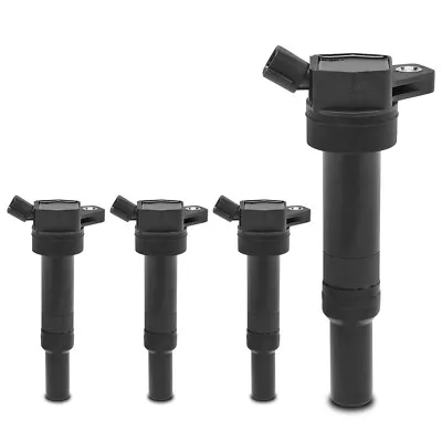 For Hyundai Elantra Tucson Kia Rondo Forte Soul L4 1.8L 2.0L 4x Ignition Coil