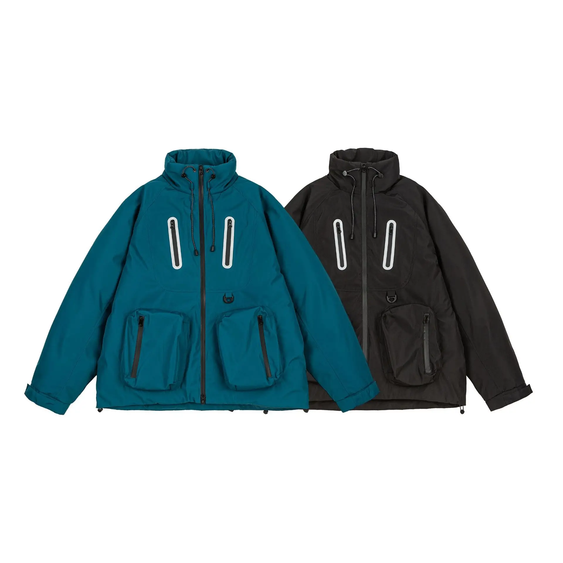 

Утепленная хлопковая куртка свободного кроя с капюшоном для пар, мужская и женская, модная городская, китайского производства