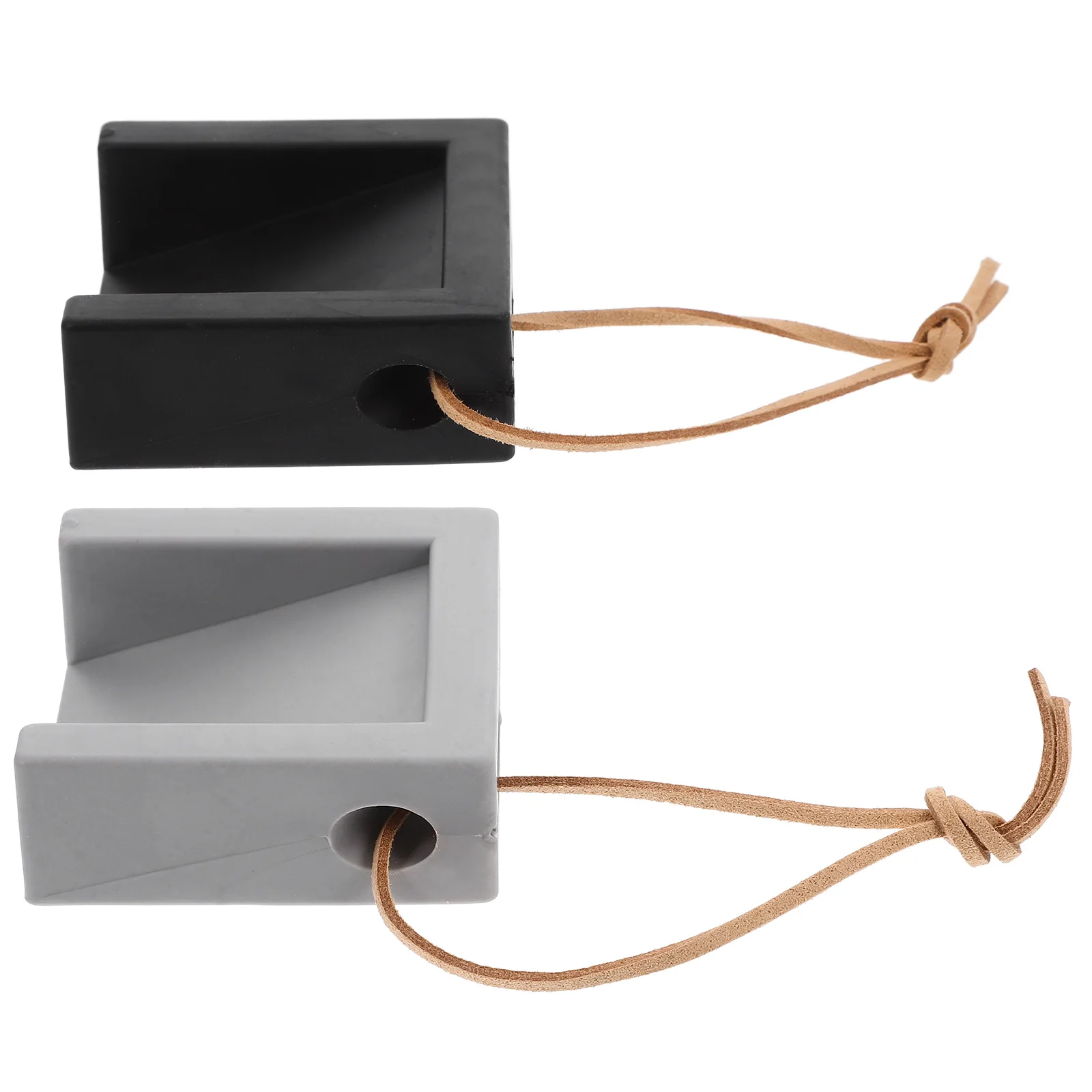 

2 Pcs Tpr Door Stopper Rubber Wedge Anti Collision Wall Stoppers Floor Doorstop Longlasting Durability Home Office Shop Safety