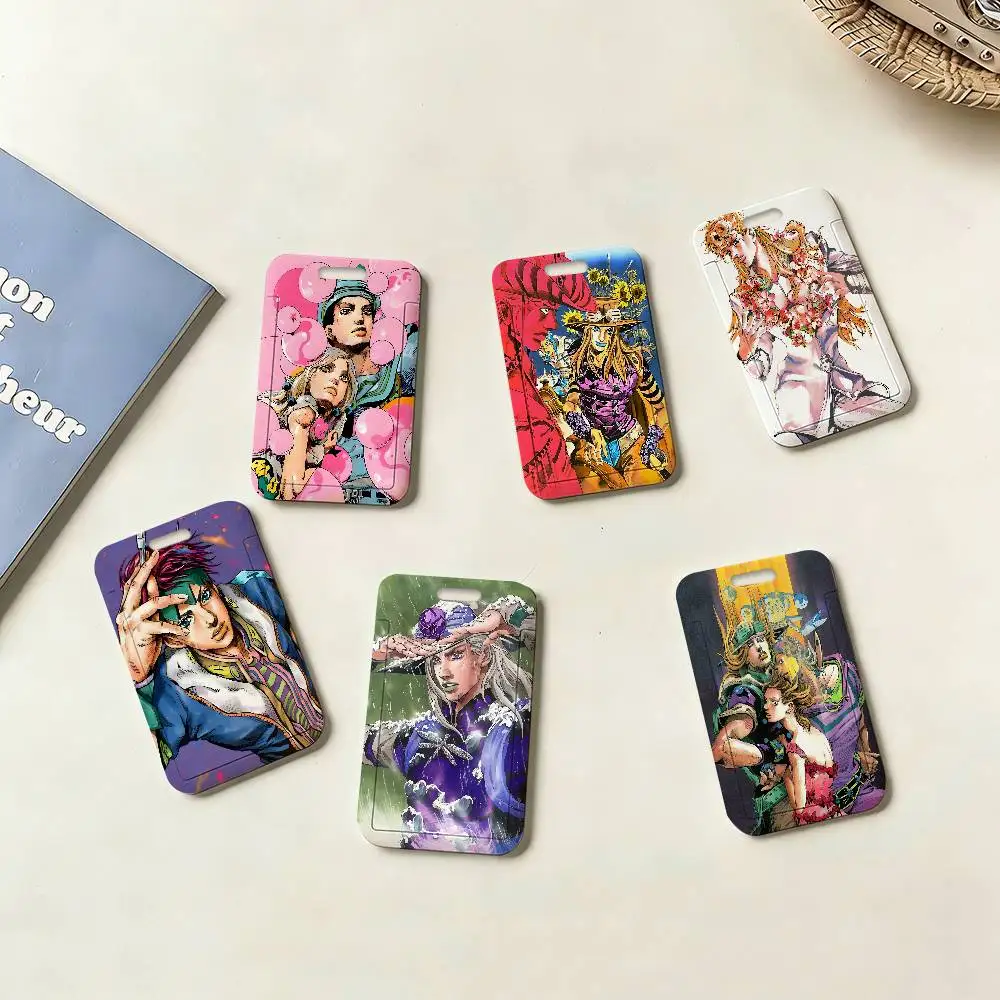 

Anime JOJO Bizarre Adventure Retro Badge Holder PVC Material ID Card Case For Work Nurse Key & Wallet