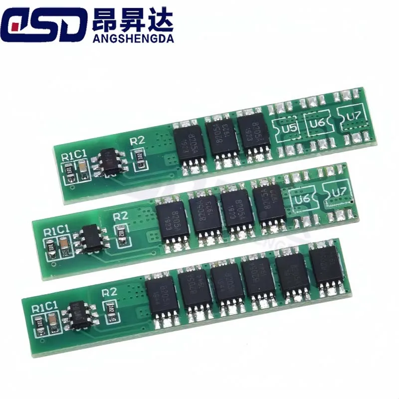 1 قطعة 1S 7.5A 10A 15A 3.7V ليثيوم أيون 3 4 6MOS BMS PCM لوح حماية البطارية PCM لبطارية ليثيوم الأسد 18650