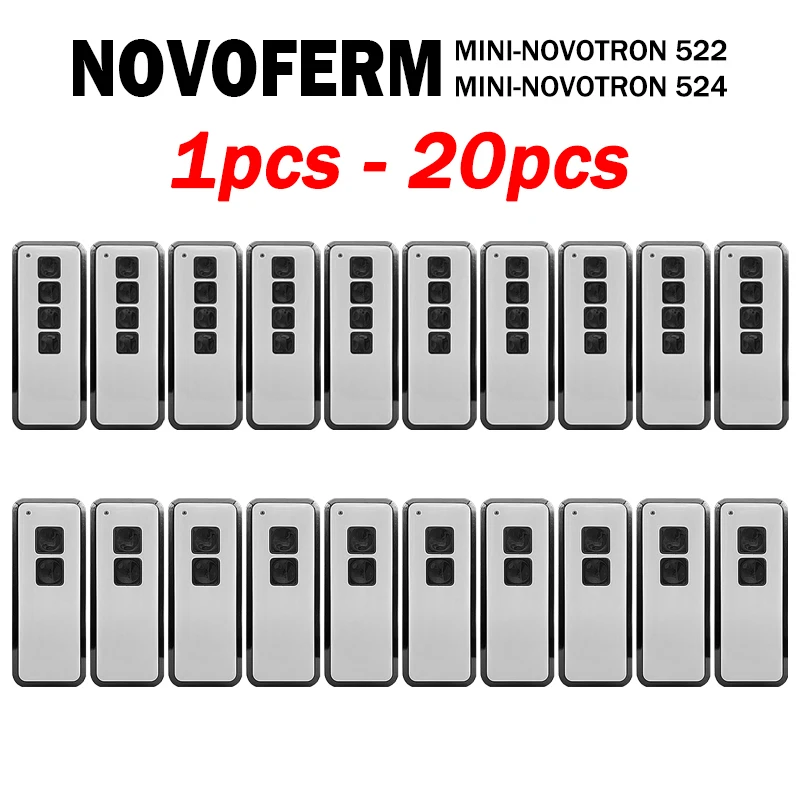 

New NOVOFERM MINI NOVOTRON 522 524 433.92MHz Garage / Gate Remote Control For NOVOFERM NOVOTRON 502 512 504 Gate Opener Control