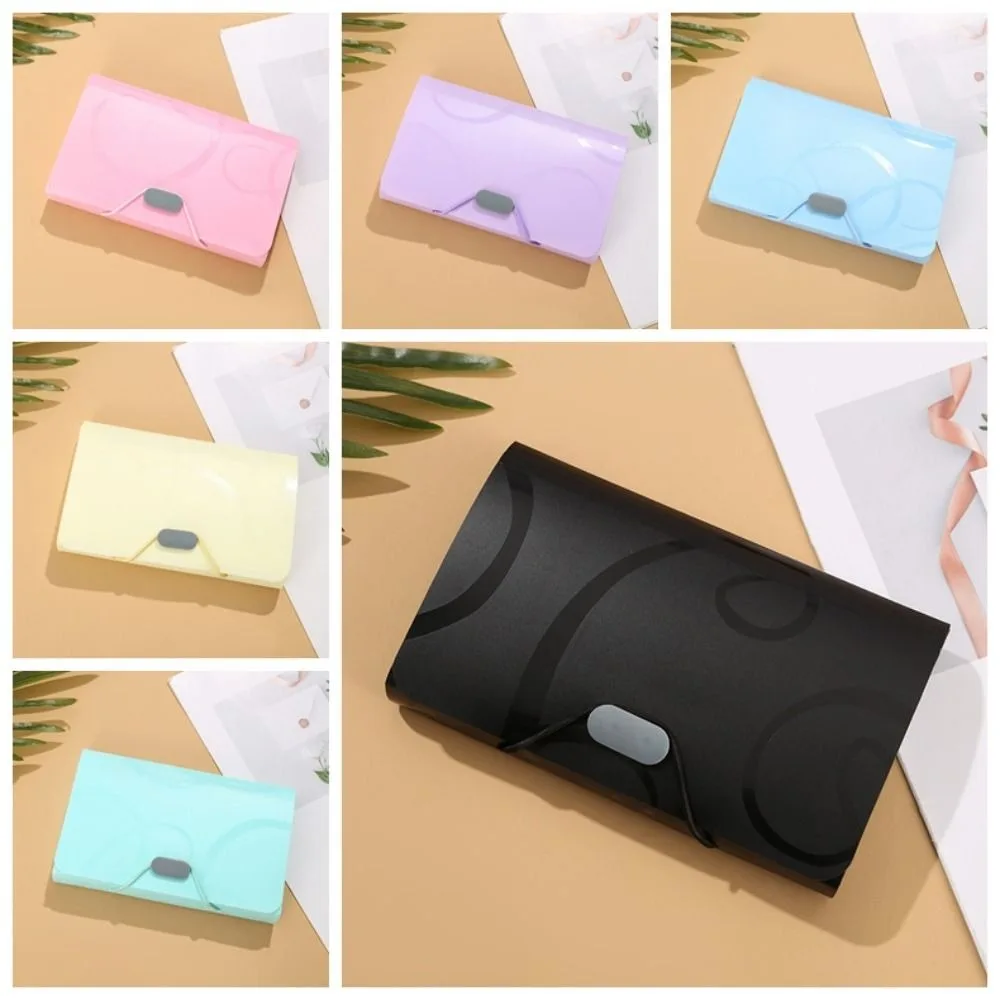 

Stripe Rainbow Organ Bag Wear-resistant Spring Rope A6 File Storage Bag Waterproof Large-capacity Bill Package Storage Document