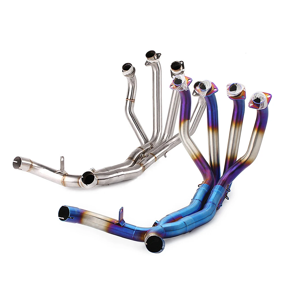 

Intelligent Library Intelligent Library Motorcycle Full Exhaust Systems Exhaust Pipe Stainless Steel Front Link Pipe Esacpe Muff