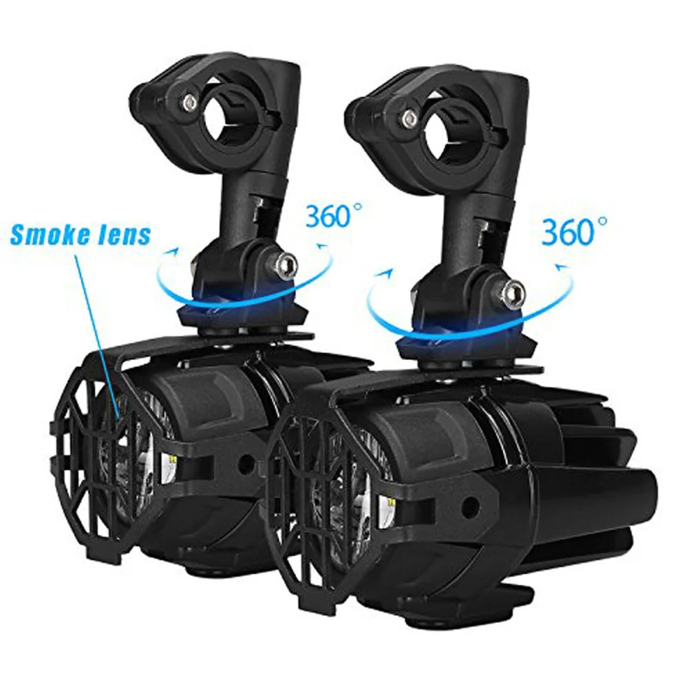 

D9 LED Motorcycle Auxiliary Lights Pair 70W 68650LM Pure White Light Output Ideal for Adventure Touring and Commuting