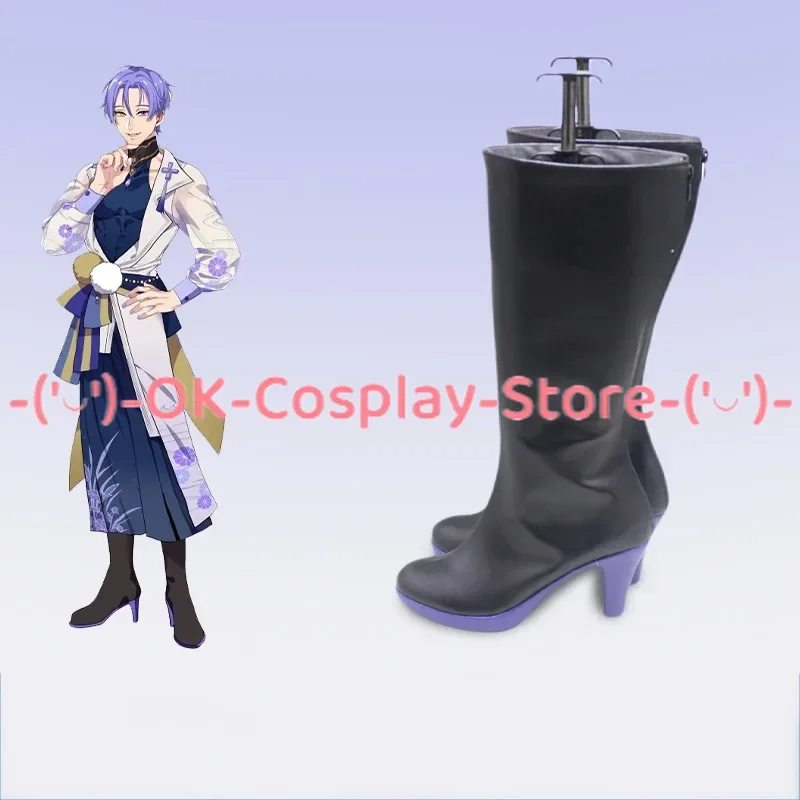 Game Nu: Carnival Kuya Cosplay Shoes Halloween Carnival Boots PU Leather Shoes Cosplay Props Custom Made