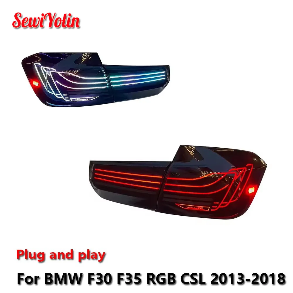 Car Accessories For BMW F30 F35 CSL 2013-2018 RGB DRL Fog Rear Trailer lamps Turning Signal Voiture Plug And Play