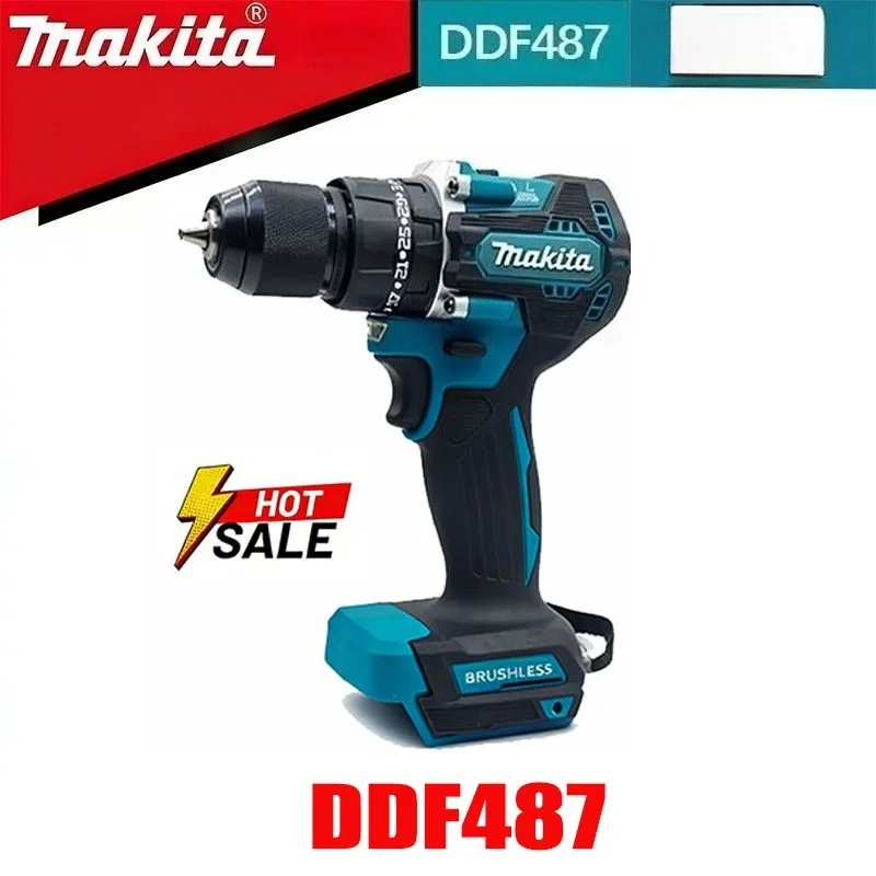 makita-ddf487-13mm-brushless-18v-lithium-electric-rechargeable-impact-drill-large-torque-screwdriver