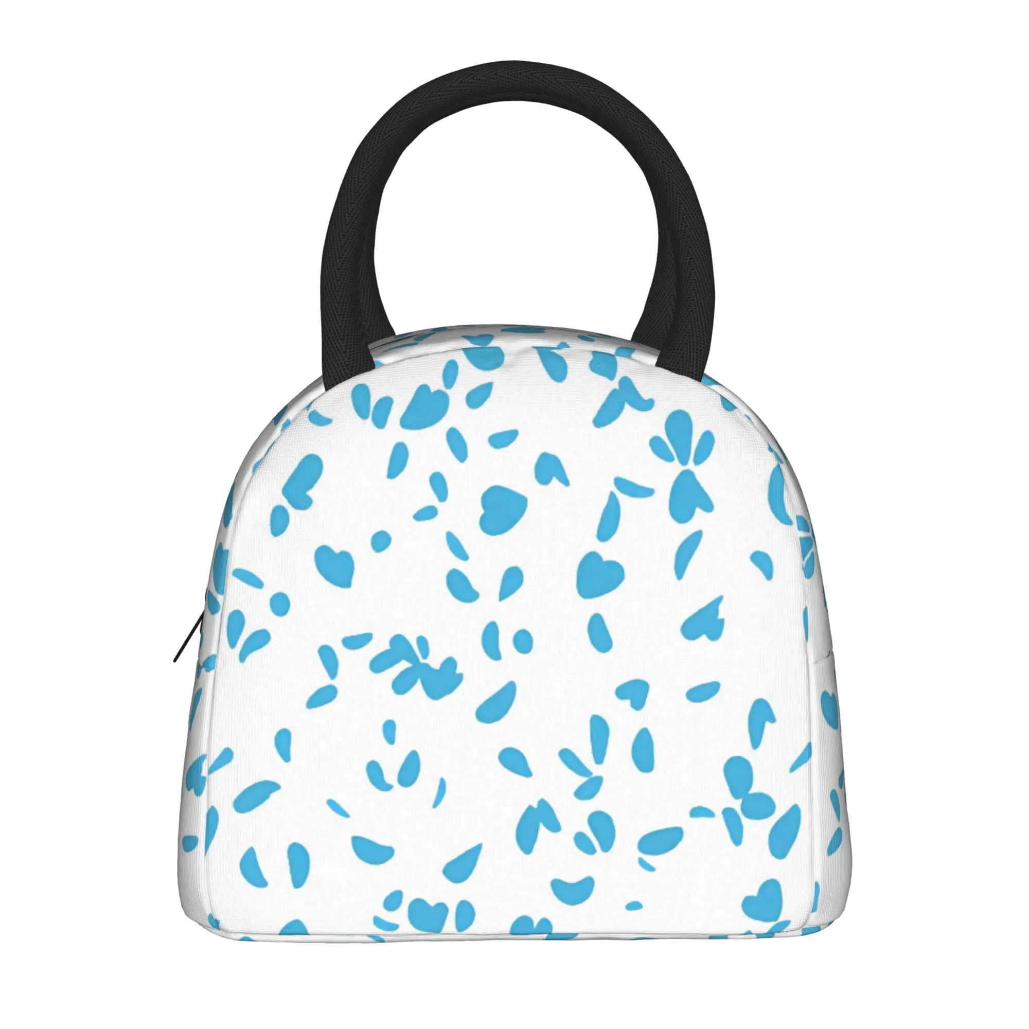 Cute Floral Printed Lunch Bag  Travel Lunch Box For Child Casual Print Thermal Tote Handbags Oxford Portable Cooler Bag