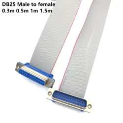 1PCS 20CM 50CM 1M DB25 MALE to FEMALE/MALE TO MALE/FEMALE TO FEMALE CABLE D-Sub serial port connector adapter Extension Cable
