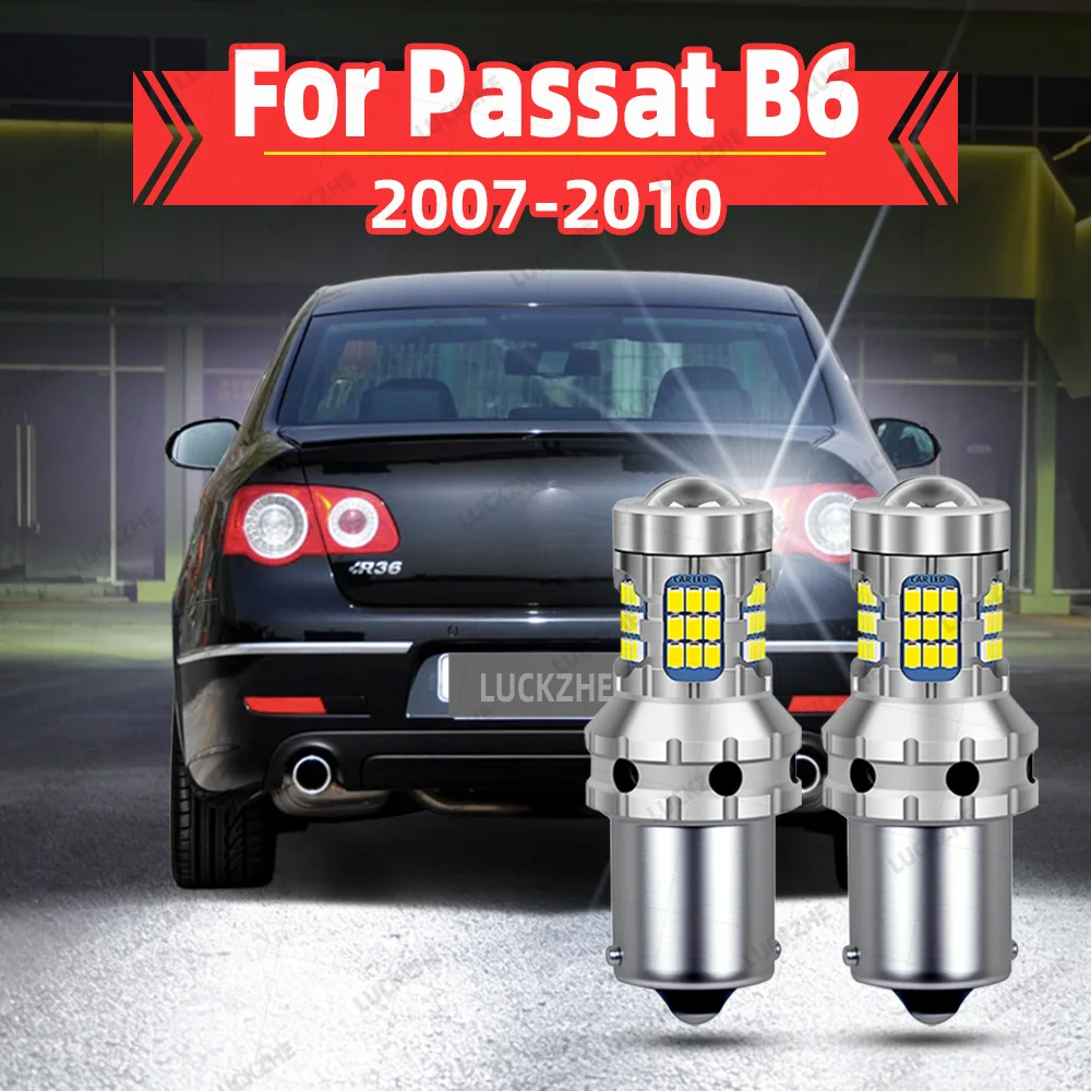 2Pcs LED Reverse Lights Backup Bulbs For Volkswagen Passat B6 2007 2008 2009 2010 Reversing Back Up Lamp Back-up Light