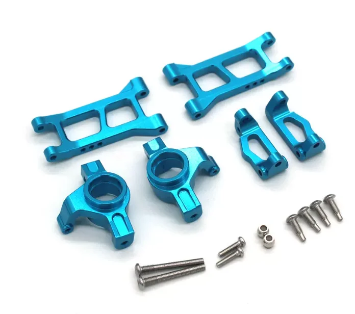 6061 T6 aluminum alloy Metal Swing Arm Steering Hub C-Hub 3pcs Set for HBX 3100A 1/16 RC Short Course Truck