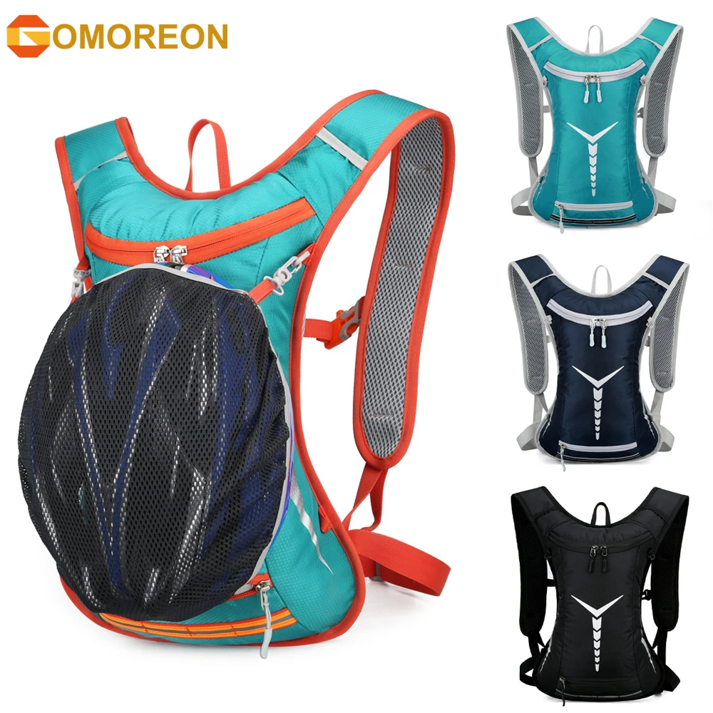 Hydration Backpack - Waterproof Helmet Mesh Water Backpack for Running & Hiking with Reflective Stripes, Unisex Running Backpack