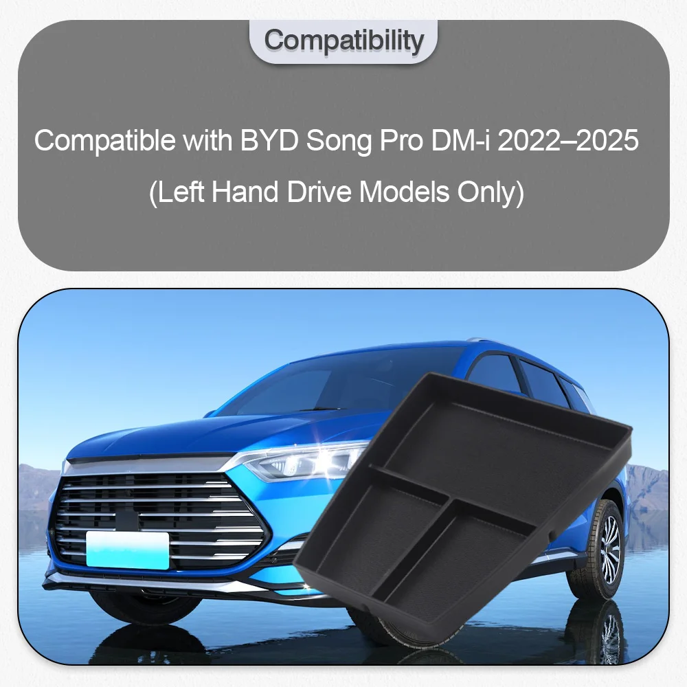 

Center Console Lower Storage Box For BYD Song Pro DM-i 2022 2023 2024 2025 Center Console Storage Organizer Box Accessories