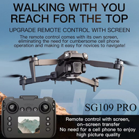 New SG109 PRO Intelligent Obstacle Avoidance Four Axis Remote Control Aircraft Optical Flow Brushless Motor with Screen Drone
