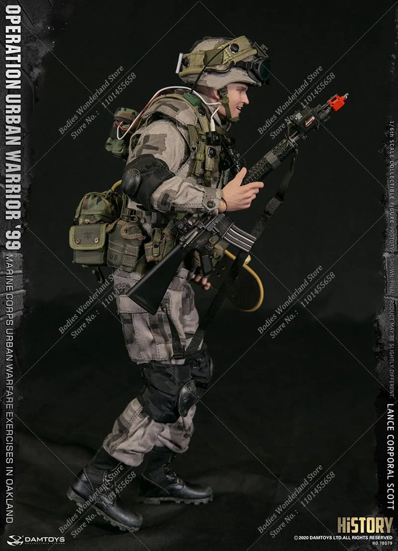 DAM78079 1/6 Scale Corporal Scott Urban Warrior Operation Marine Oakland Urban Warfare Exercise Soldier Action Figure Model Toys