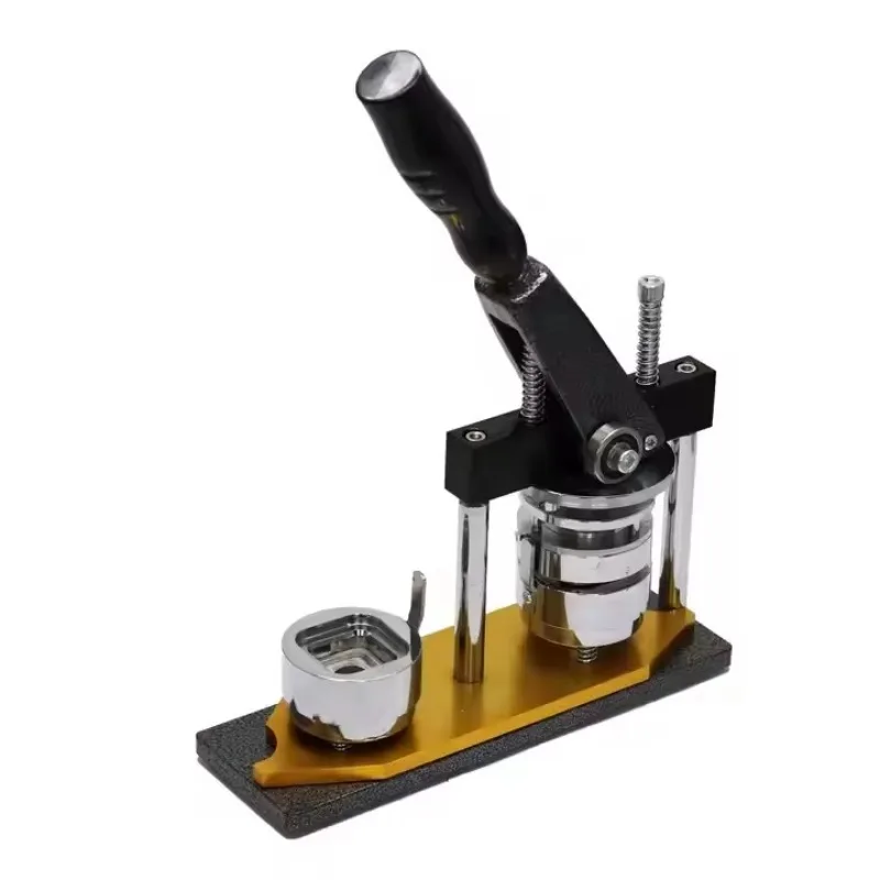 

KM 55*55 mm Plastic Square Photo Badge Making Machine Magnet Making Machine Kit With 100 Sets Magnet Materials With Paper Cutter