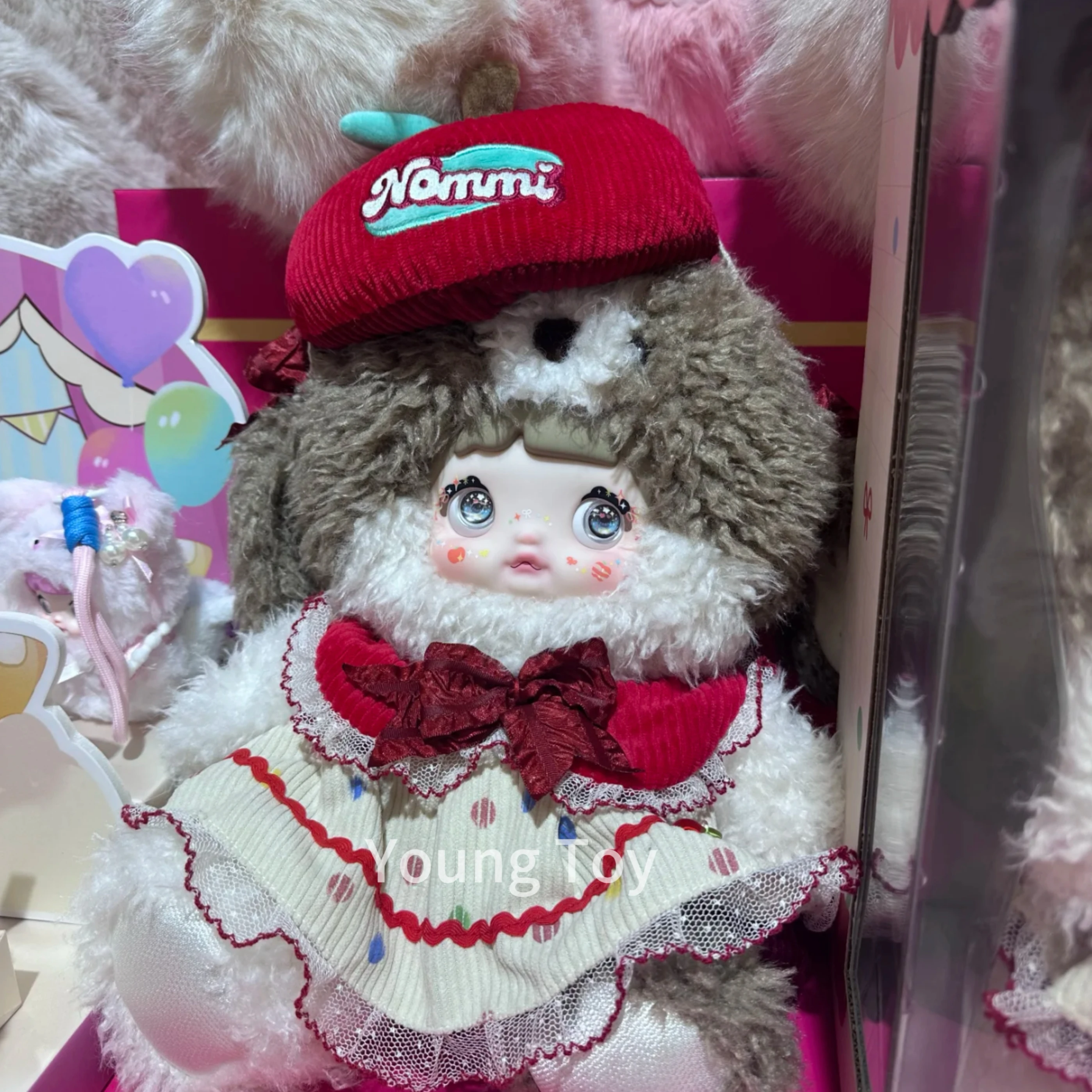 Novo nommi 400% mordida em apple vinil grande boneca elevador de pelúcia coelho boneca coleção decoração do quarto edição limitada presente