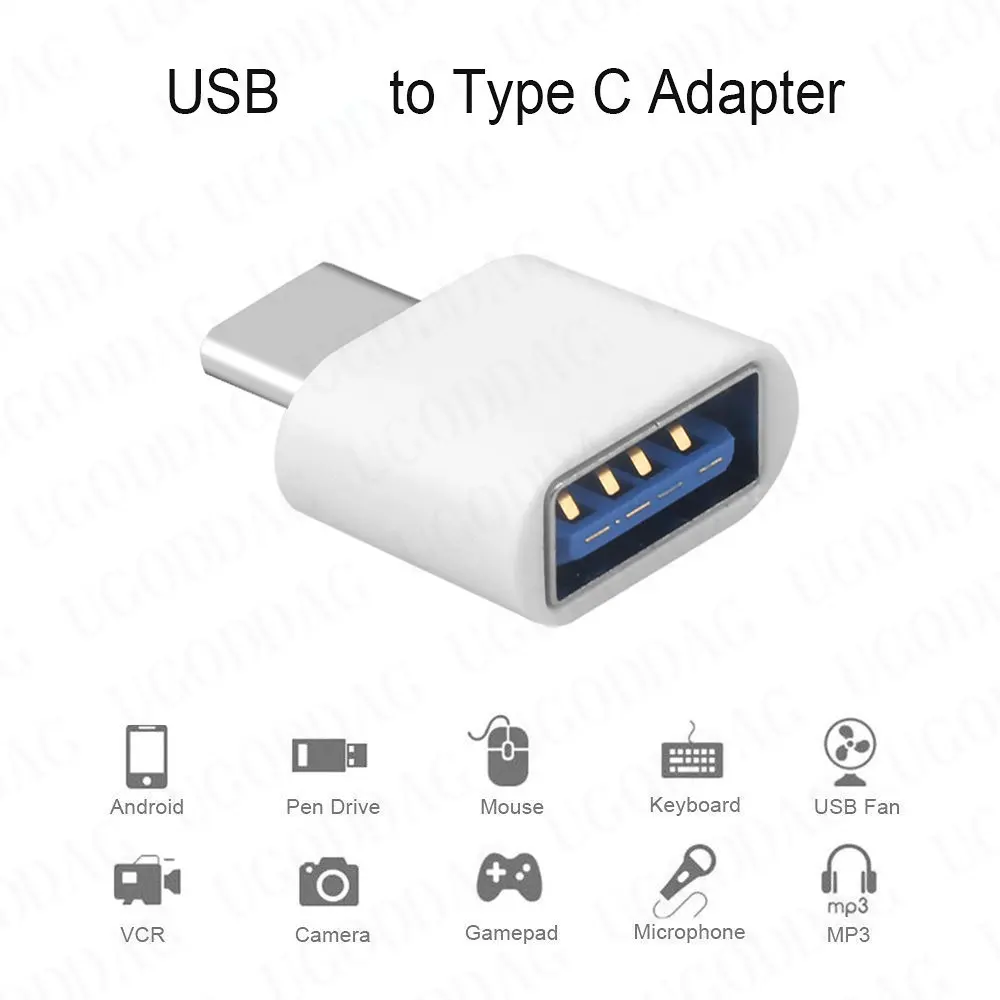 USB Type-Cアダプター,Xiaomi,Samsung,携帯電話アダプター用のポータブルUSBコンバーター,2.0