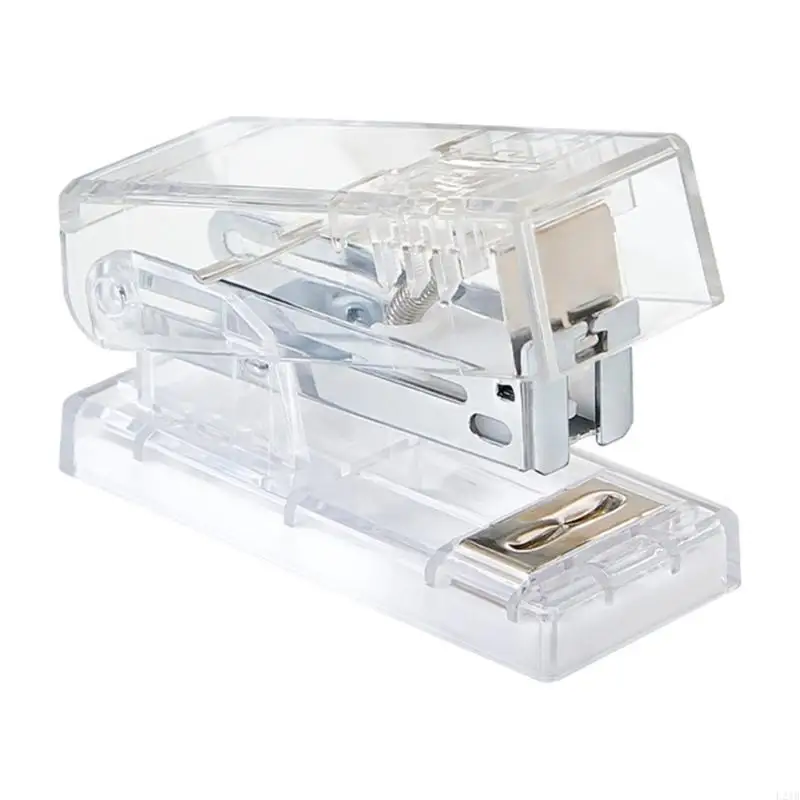 2025 ใหม่ Clear Ministapler พร้อม 1,000pcs 6/26 Staple 10 แผ่นความจุสำหรับโรงเรียนสำนักงาน
