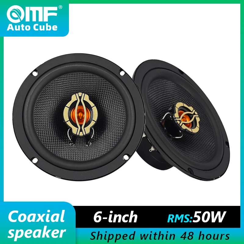 2 Pack 6.5 Inch Universal Car Coaxial Speakers 150W Hi-Fi Car Audio Super Power Speaker Set Black Stereo Tweeter Car Speakers