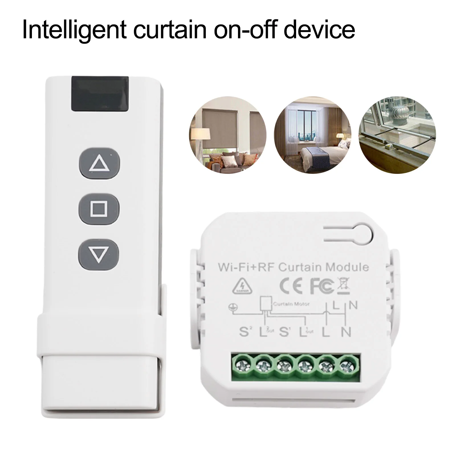 433 RF Control RF Remote Control Control Hard-to-reach Roller Blinds Convenience For The Sick High Safety For Awnings