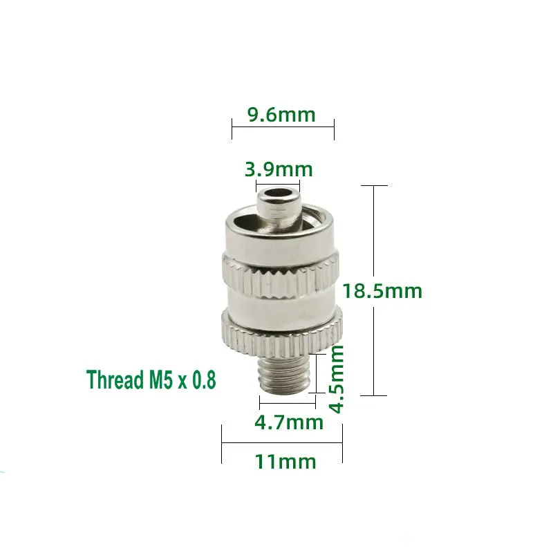 Image of M4 ~ m8 Gewinde zum Luer-Lock-Stecker, Nadel adapter anschlüsse, aus Messing vernickelt