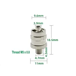 M4~M8 Thread to Male Luer Lock Connector, Needle Adapter Fittings, Made of Brass nickel-plated