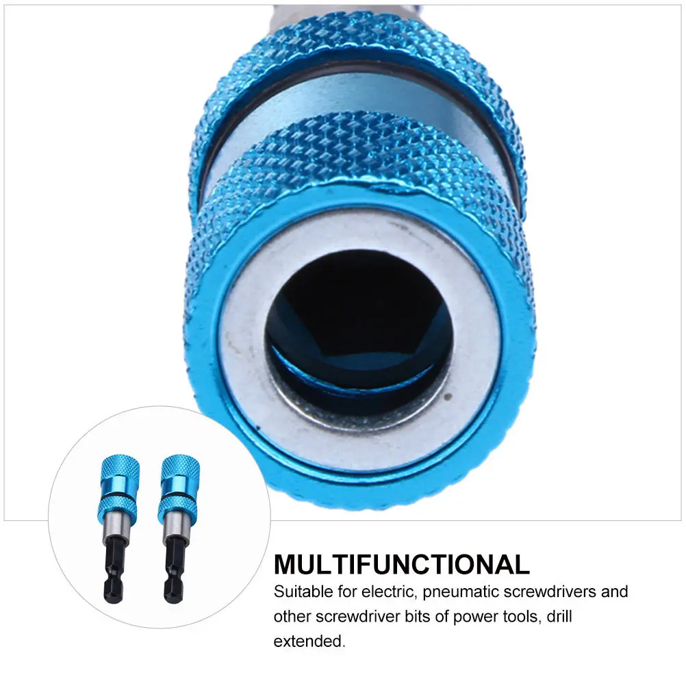 

2pcs Magnetic Screwdriver Extension Bar For Electric Drill Bit Stainless Steel High Torque Wear Resistant Power Tool Socket