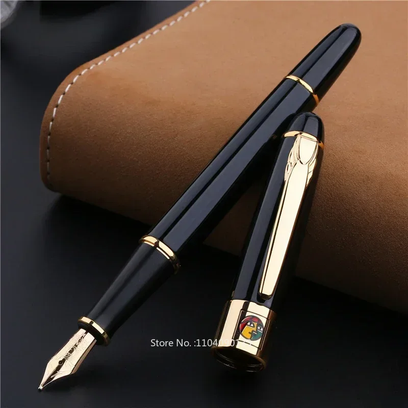 New Pimio 89 Munich Jazz Metal Fountain Pen Iridium Gold Nib with Converter Office F 0.5mm Nib High End Luxury Business Pen Gift