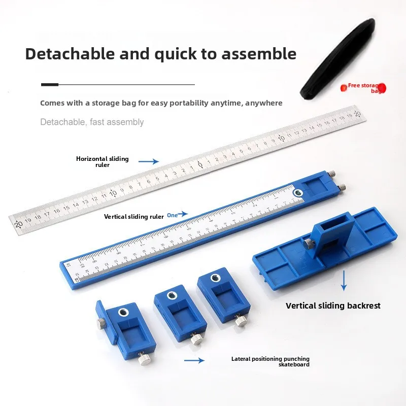

Handle Punching Positioner Multifunctional Drilling Hole Auxiliary Tool Door Handle Locator