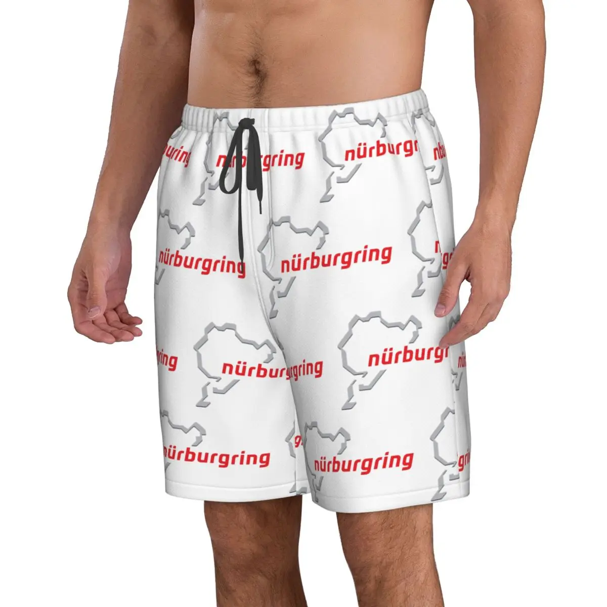 Race Track Germany Nurburgring Trunks Beach Board Shorts Casual Quick Dry Swim Summer Men Pants - view 3