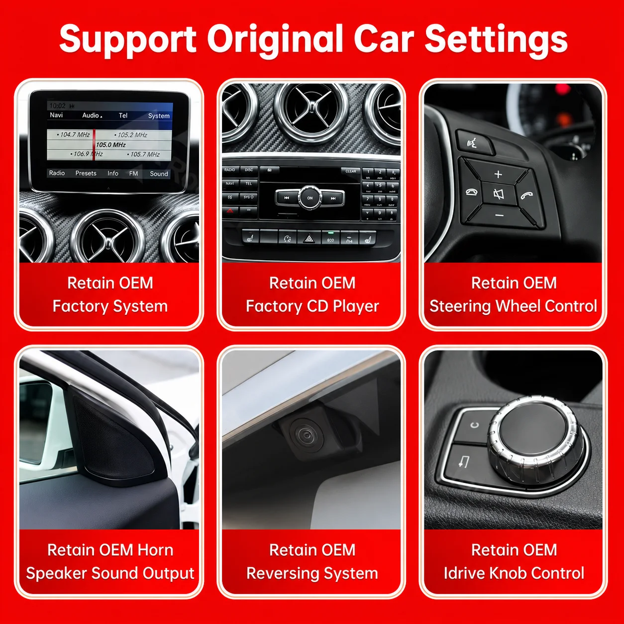 Wireless CarPlay Android Auto 12.3 Touch screen Multimedia Radio for Mercedes-Benz A W176 C117 CLA GLA Class NTG4.5 2013-2015