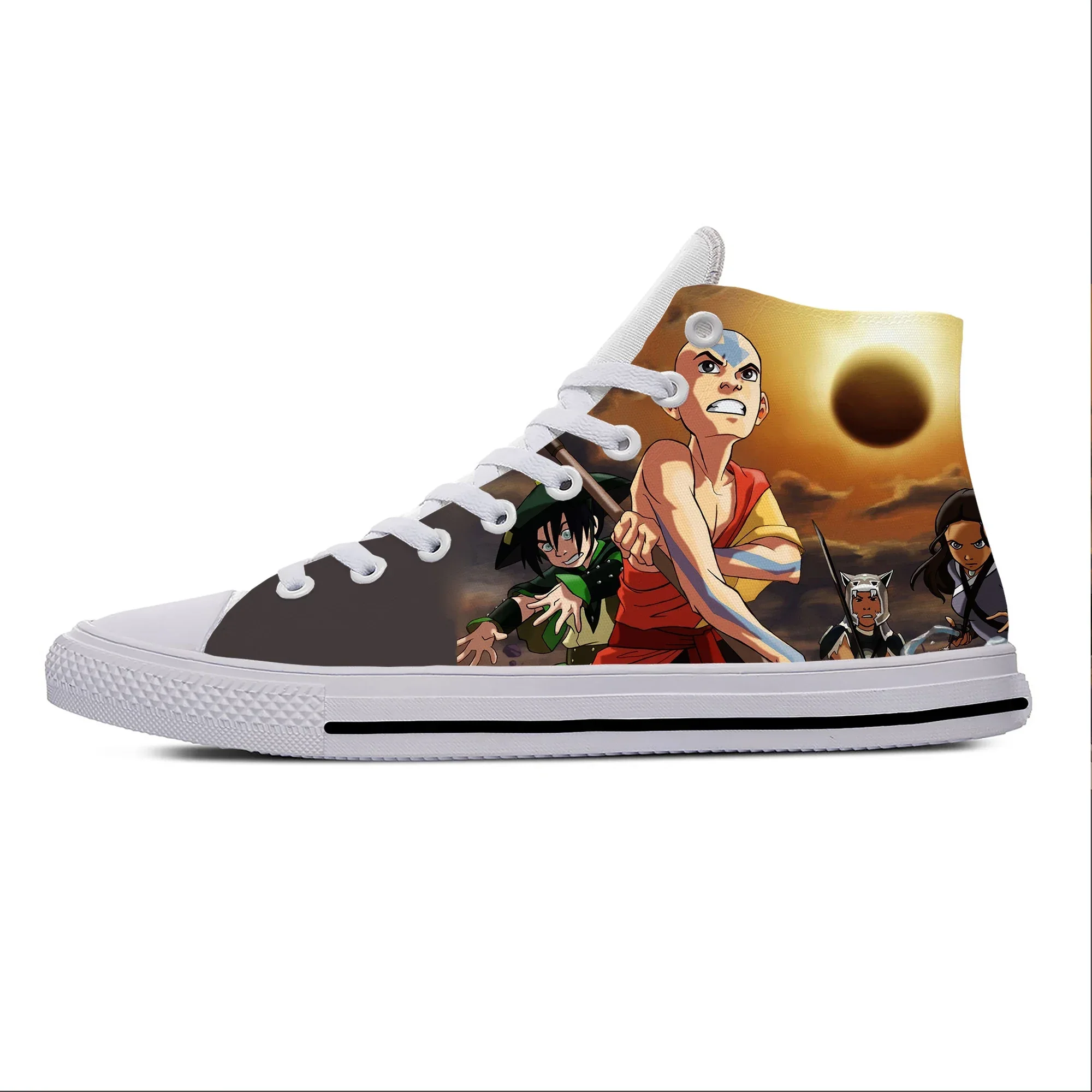 

Кеды с принтом «Аватар: Легенда об Аанге», повседневные кроссовки с индивидуальным дизайном в стиле аниме