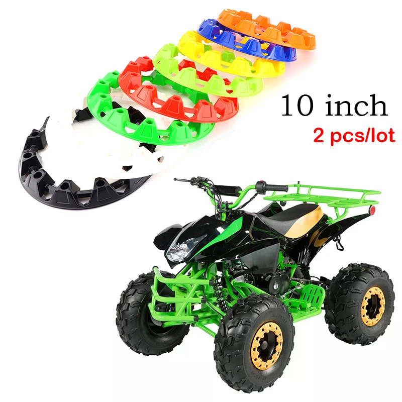 

10 inch ATV Wheel Trim Hub Protection Decor Rim Cap Universal Vehicle All Terrain wheel Plastic Cover for 10" Wheels Accessories
