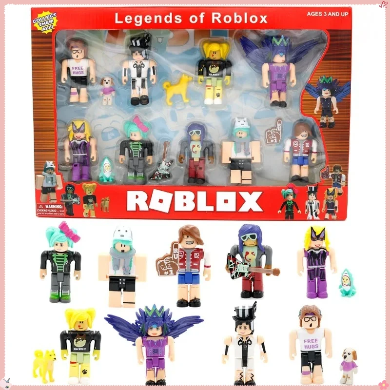9pcs Game Roblox Virtual World Figurine Model Toy Collectible Doll Decoration Boxed Birthday Gift